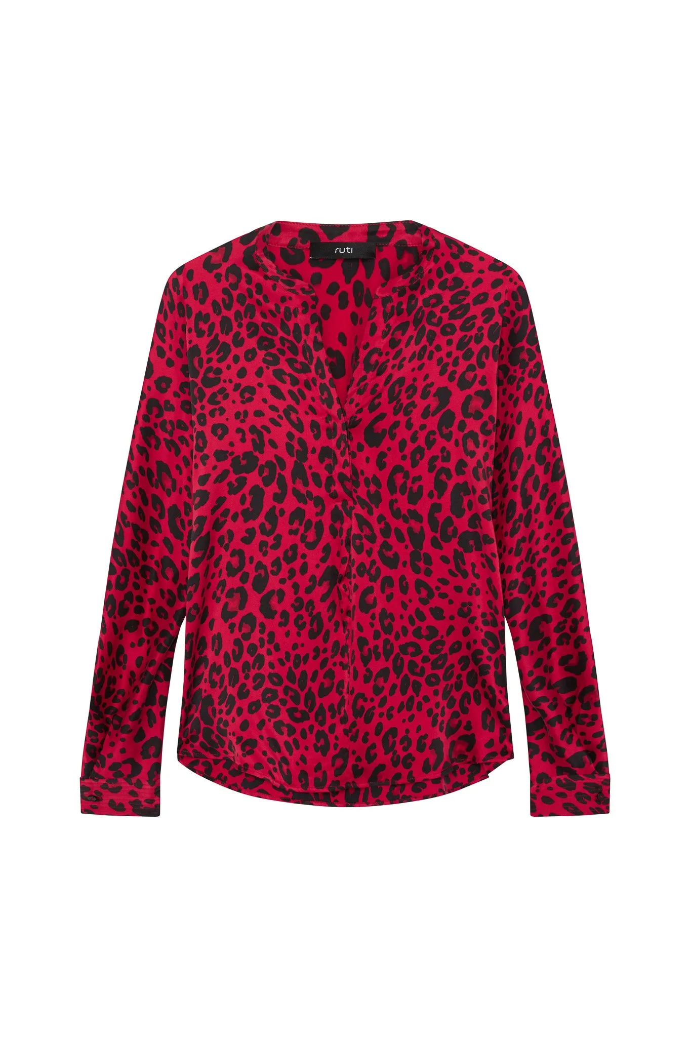 Leopard Silk Blouse