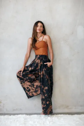 Lila Wide Pant | Marble Print