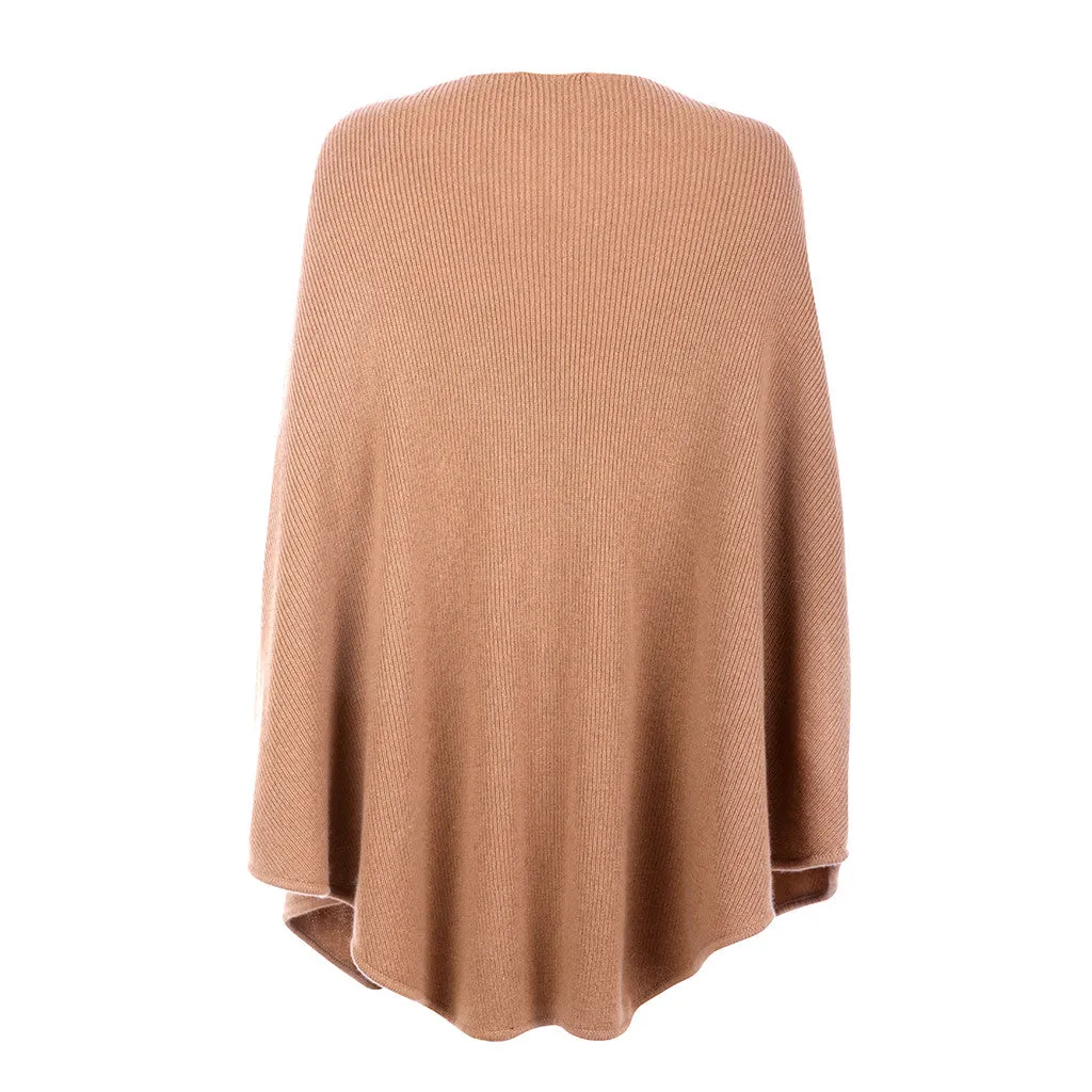 MAJE CAPE PONCHO WOOL CASHMERE KNIT HARNAIS ONE SIZE LADIES