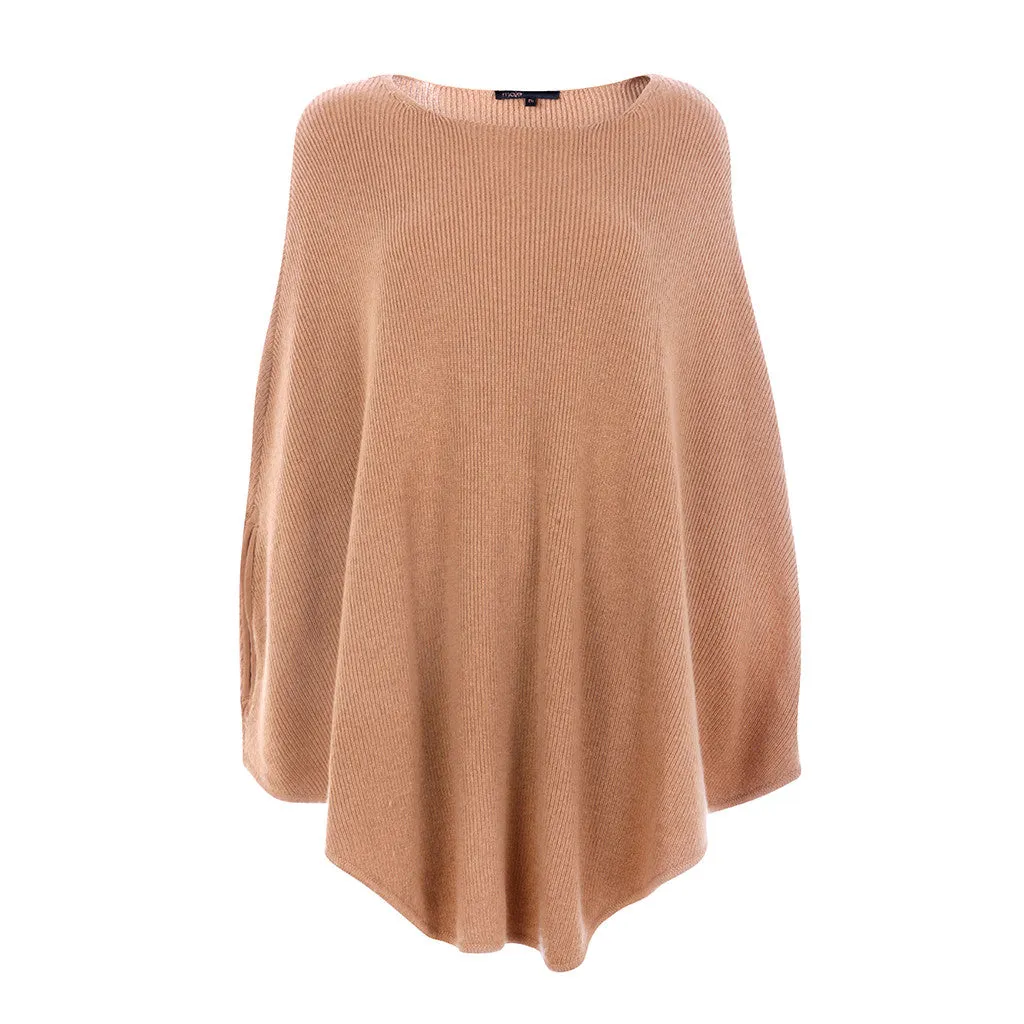 MAJE CAPE PONCHO WOOL CASHMERE KNIT HARNAIS ONE SIZE LADIES