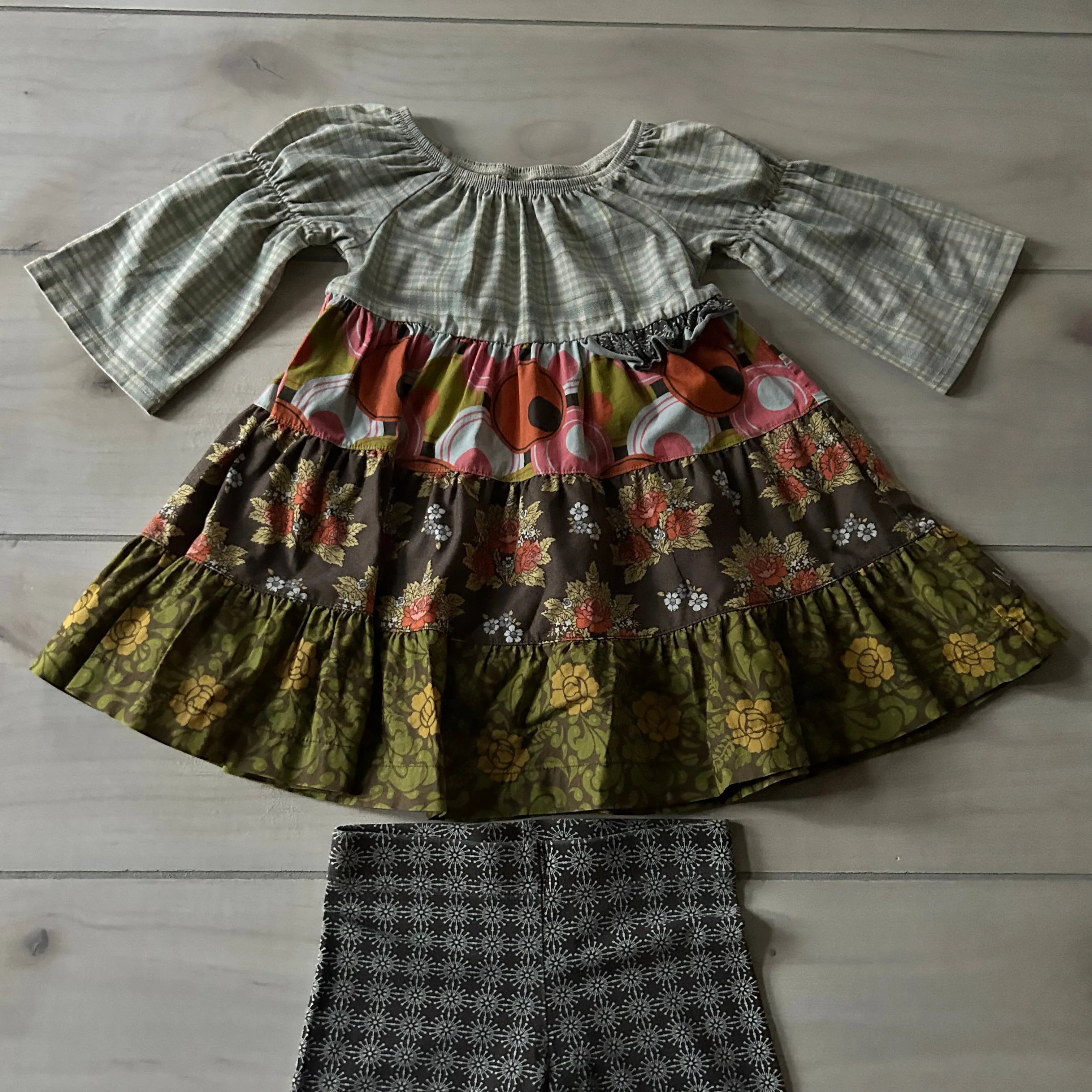 Matilda Jane Brown Floral Circle Outfit