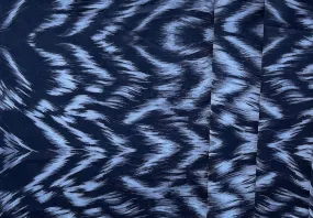 Max Mara Feathery Abstract Grey, Black & White Stretch Viscose Crepe (Made in Italy)