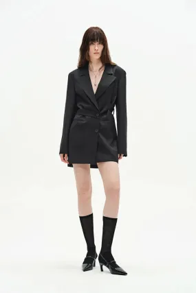 Mel Blazer Suit Dress in Acetate-Merino