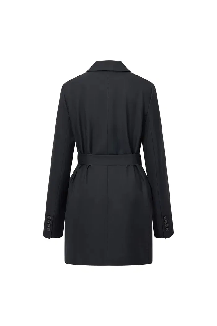 Mel Blazer Suit Dress in Acetate-Merino