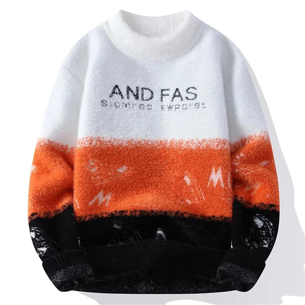 Men Fashion Heavy Knit Turtleneck Sweater