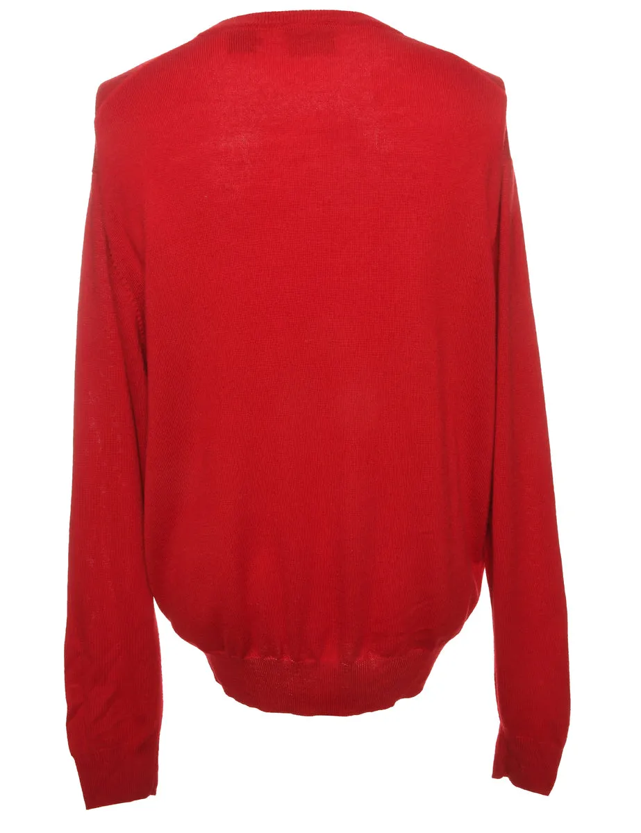 Merino Wool Long Sleeved Jumper - M