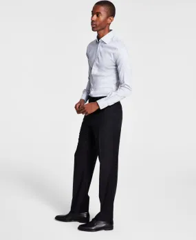 Michael Kors Mens Classic fit Dress Pants 42 / 32 Black Solid Stretch
