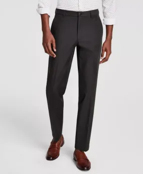 Michael Kors Men's Classic Fit Flat Front Cotton Dress Pants Dark Olive 33 x 32