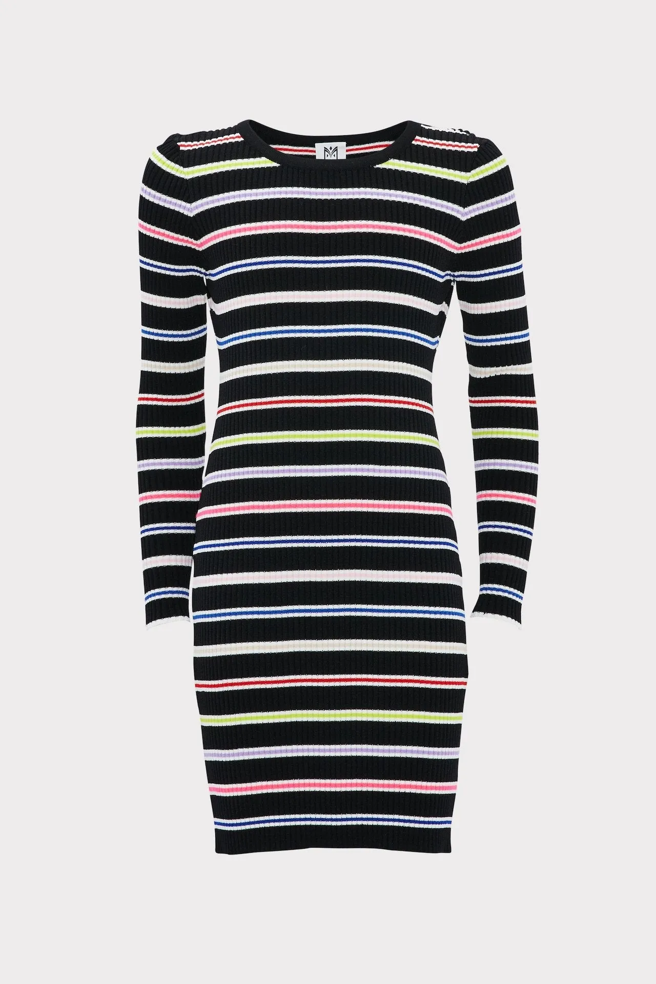 Milly Minis Multi Stripe Long Sleeve Dress