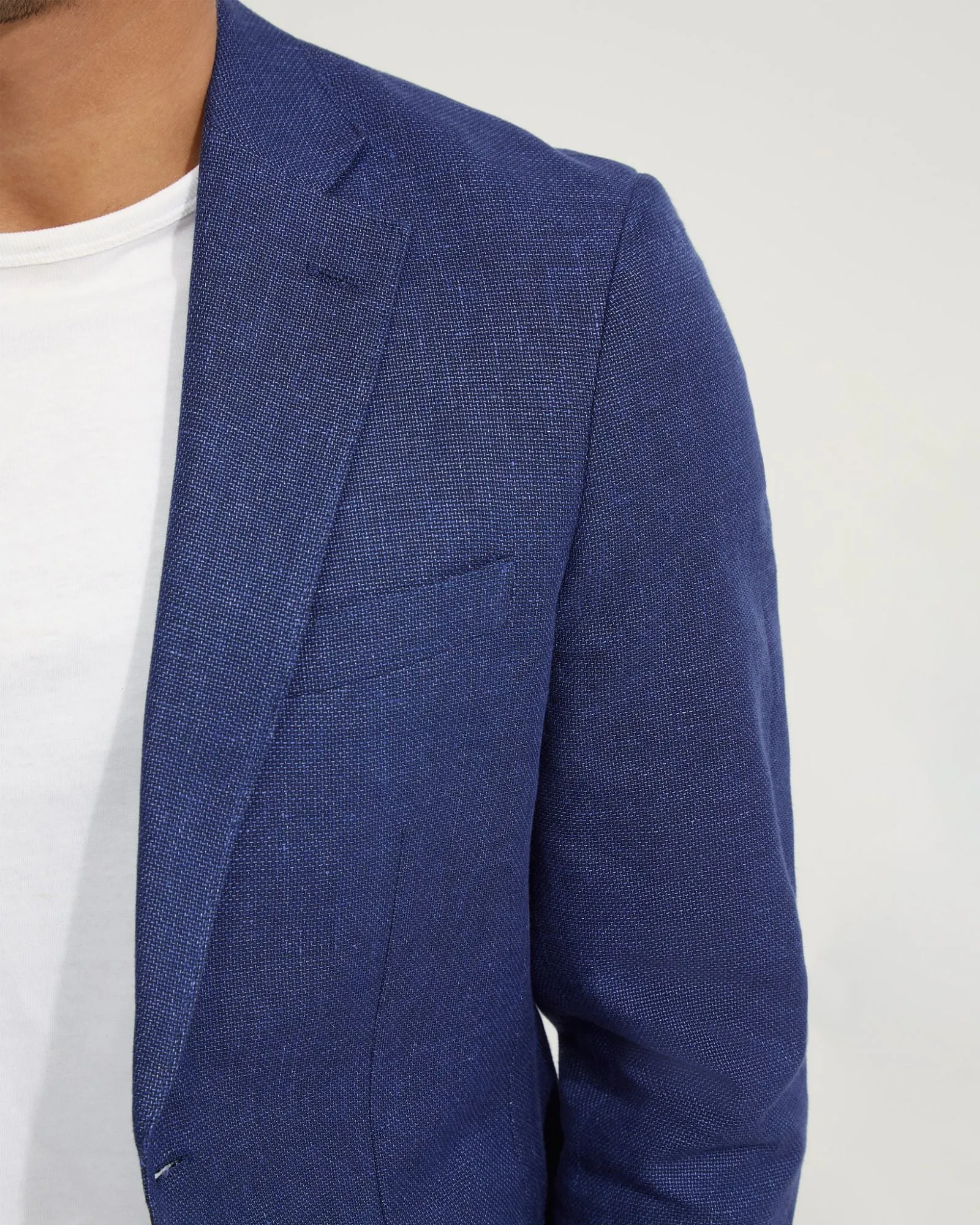 Milton Half Lined Linen Cotton Blzr