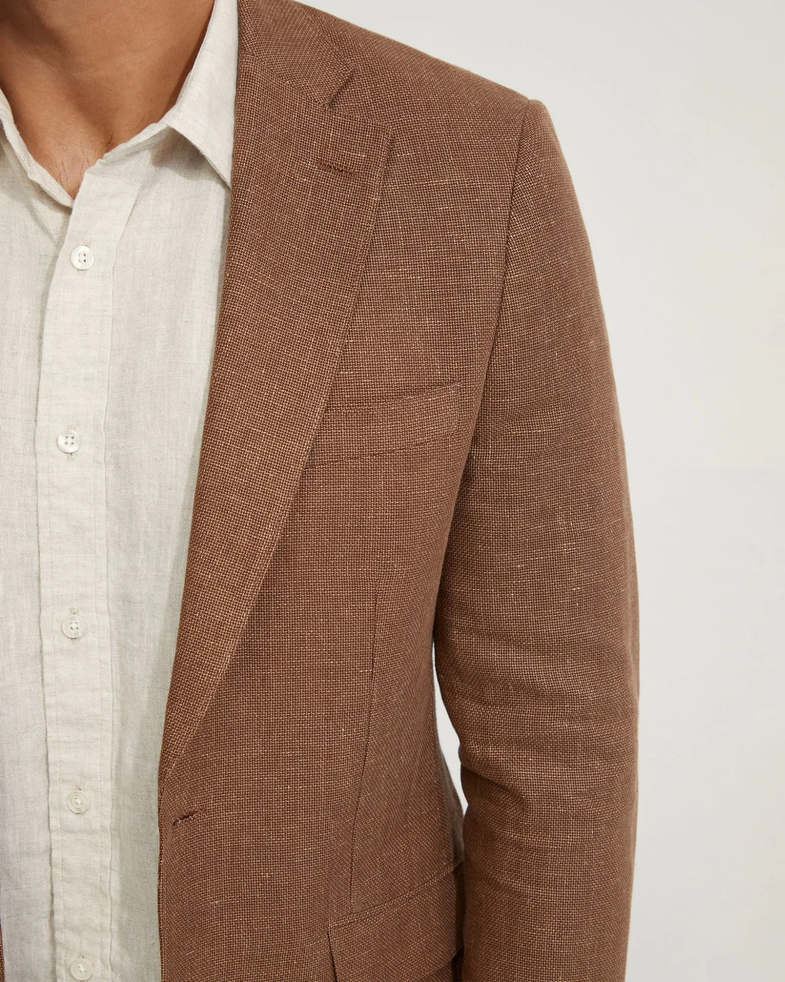 Milton Half Lined Linen Cotton Blzr