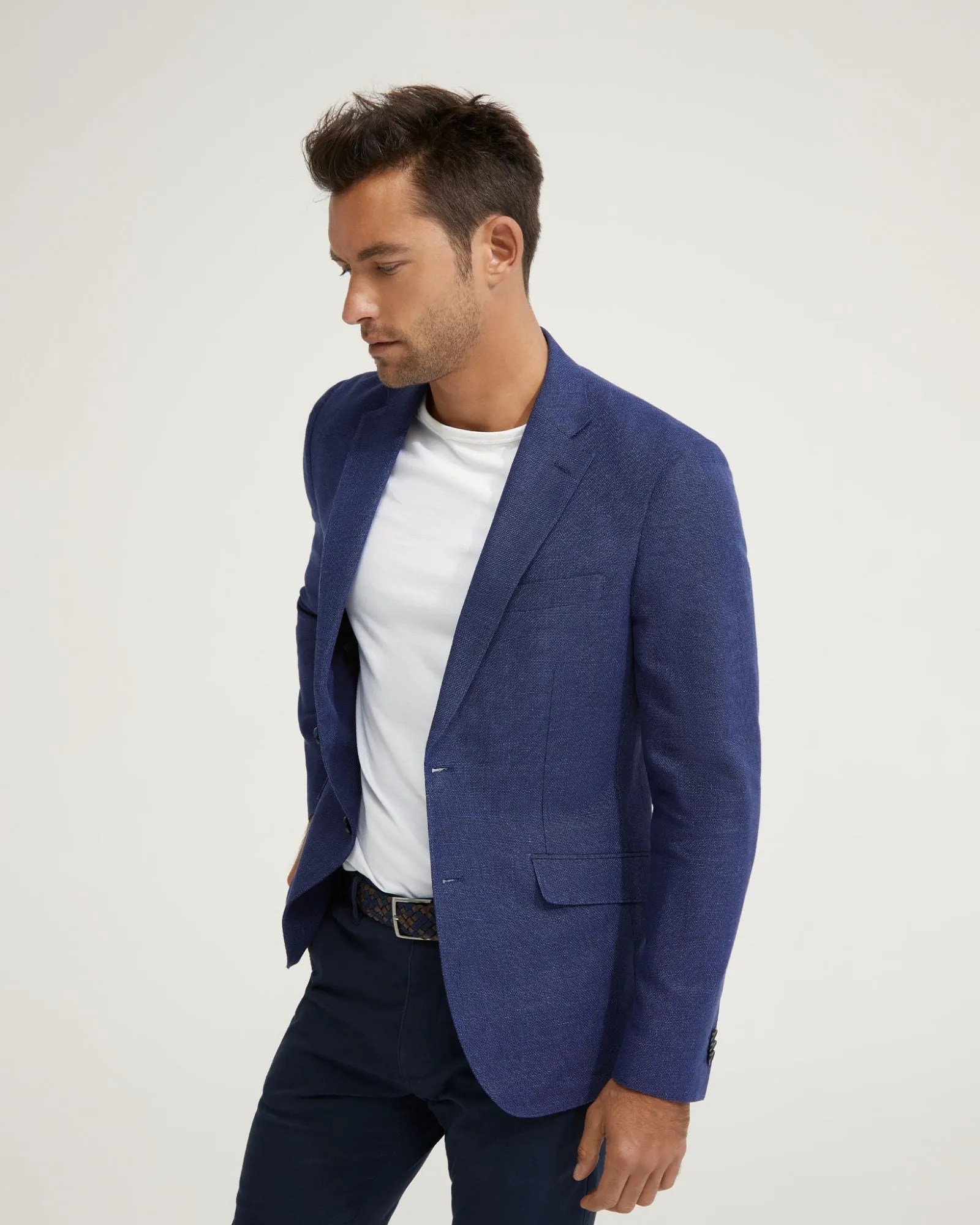 Milton Half Lined Linen Cotton Blzr