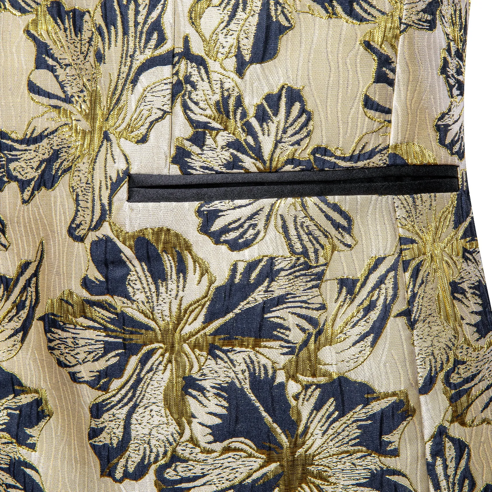 Moccasin BlueGrey Floral Men's Suit for Party