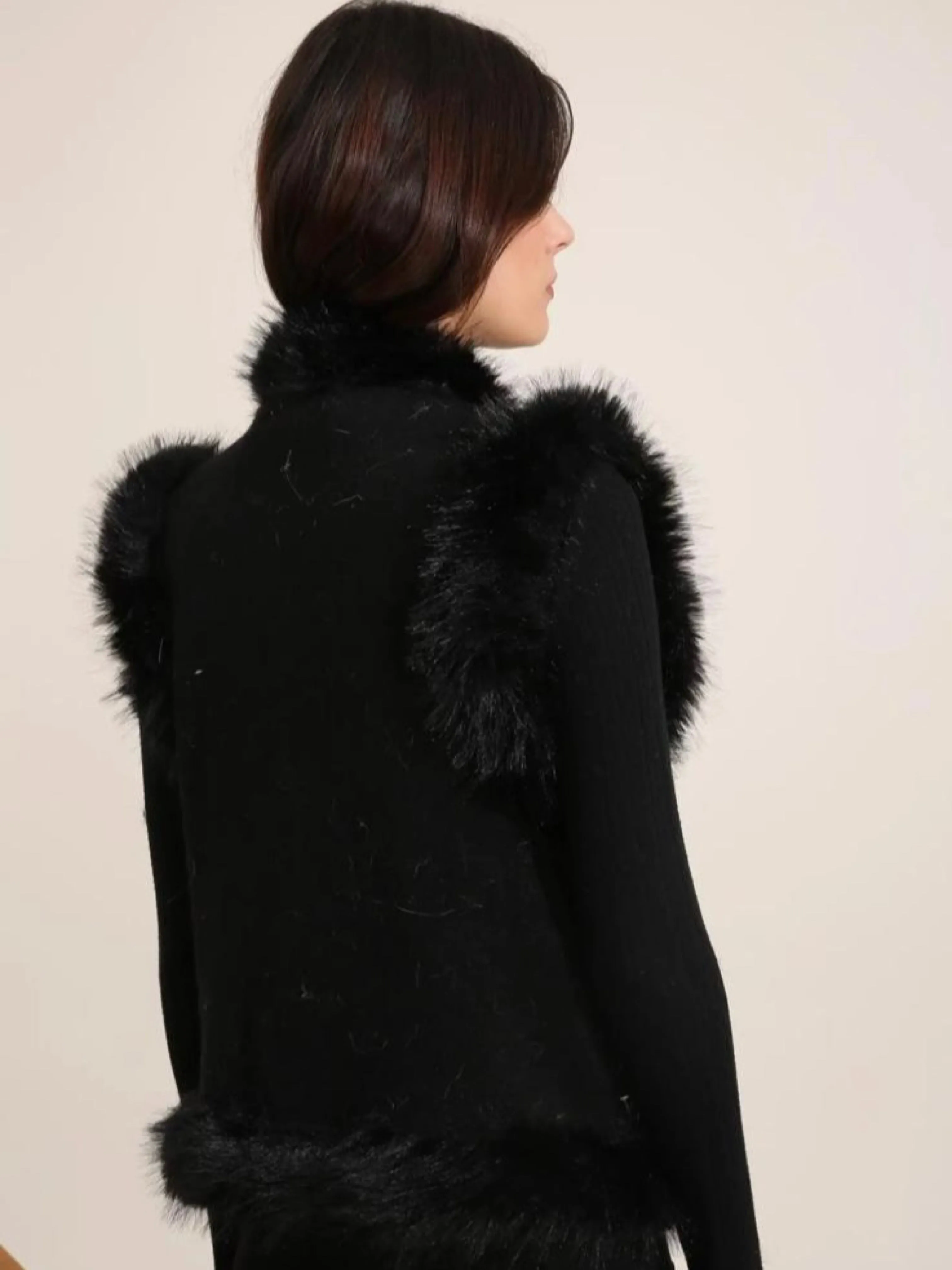 Noah Knitted Gilet - Black