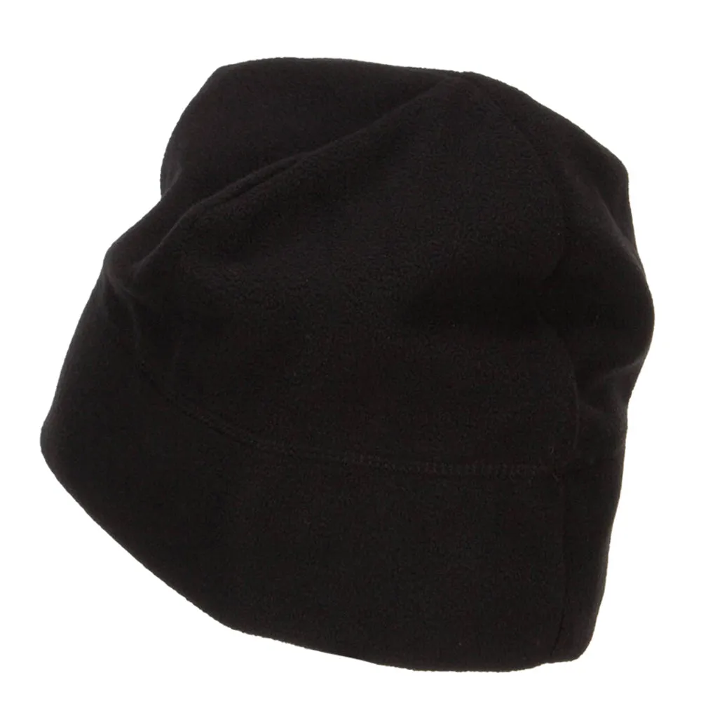 Number 1 Grandpa Embroidered Big Fleece Beanie