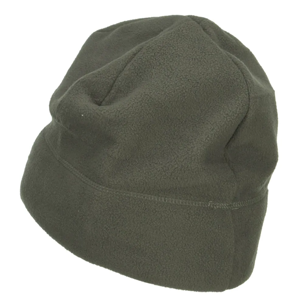 Number 1 Grandpa Embroidered Big Fleece Beanie