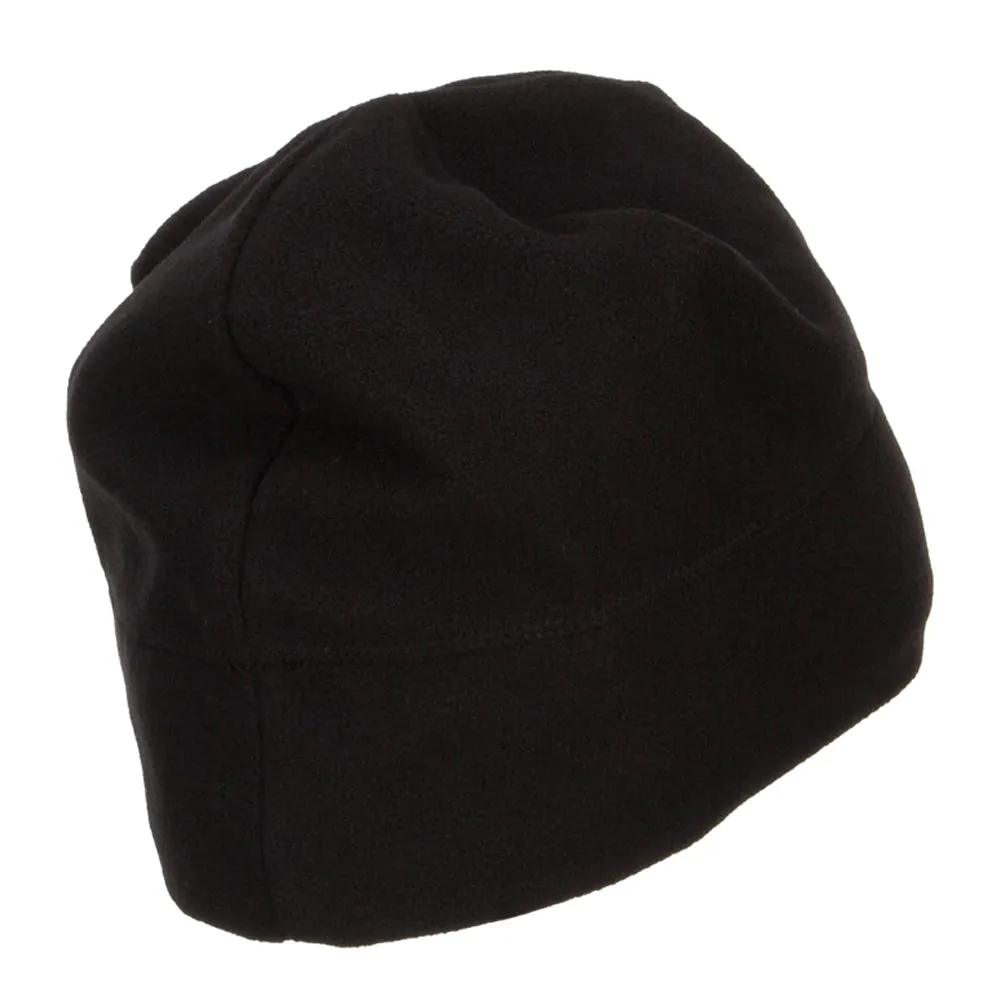Number 1 Grandpa Embroidered Big Fleece Beanie
