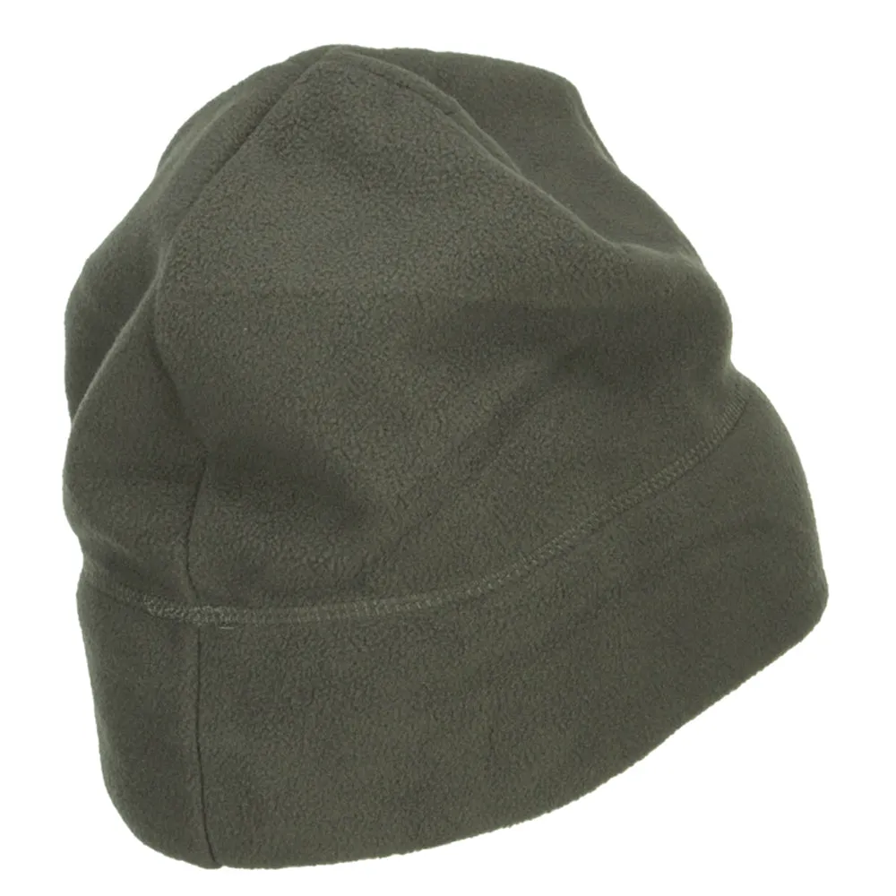 Number 1 Grandpa Embroidered Big Fleece Beanie