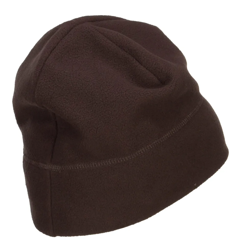 Number 1 Grandpa Embroidered Big Fleece Beanie
