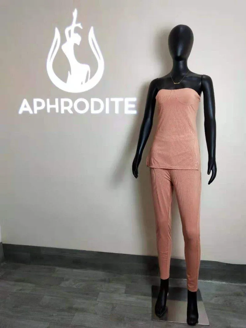 One-shoulder split high waist suit AY1156