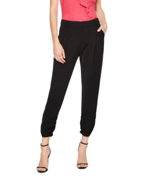 Parker Devlin Cropped Pleated Pant - Black
