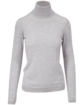 Pebble Cashmere Silk Lurex Turtleneck