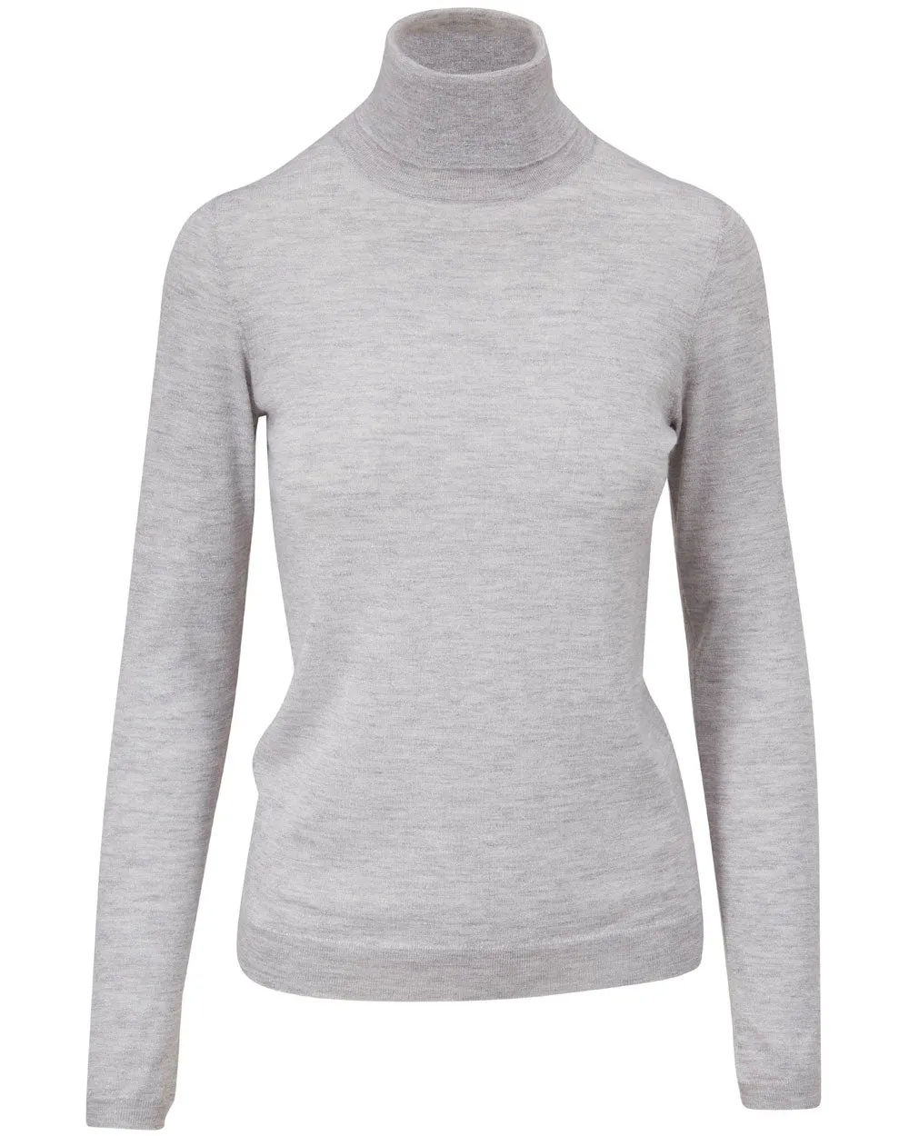 Pebble Cashmere Silk Lurex Turtleneck