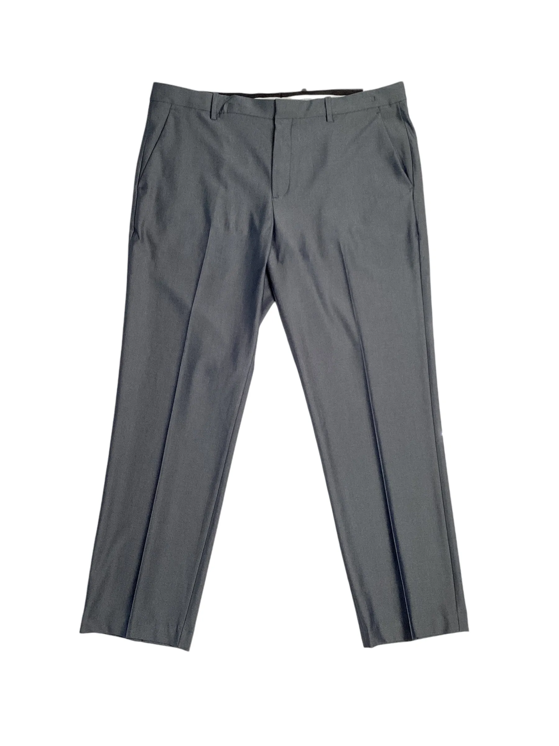Perry Ellis Portfolio Mens Modern fit Dress Pants 36 / 29 Grey Stretch