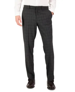 Perry Ellis Portfolio Mens Modern Fit Dress Pants Charcoal 40 x 30