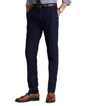 Polo Ralph Lauren Mens Linen Dress Pants Trousers Navy Blue 38 x 30
