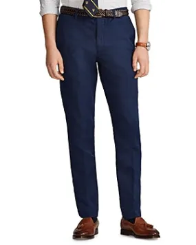 Polo Ralph Lauren Mens Straight fit Linen Dress Pants 33 / 32 Blue Solid