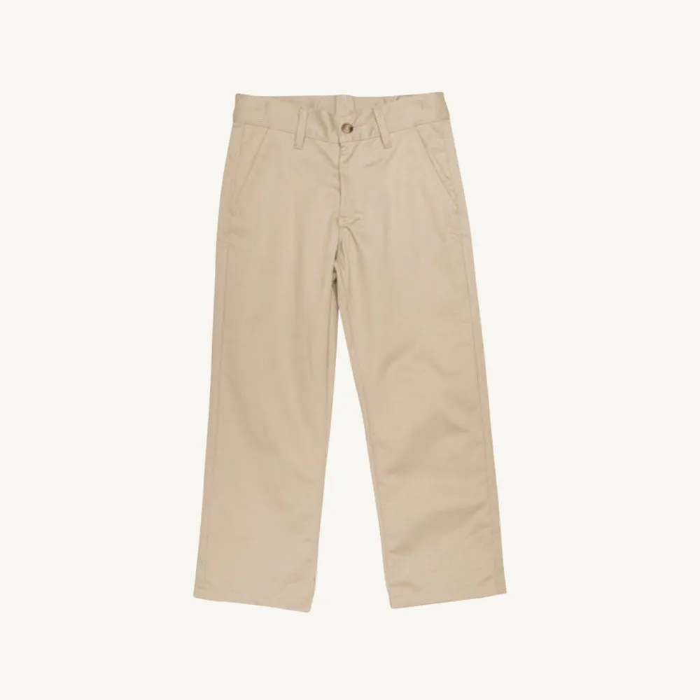 Prep School Pants - Keeneland Khaki with Nantucket Navy Stork