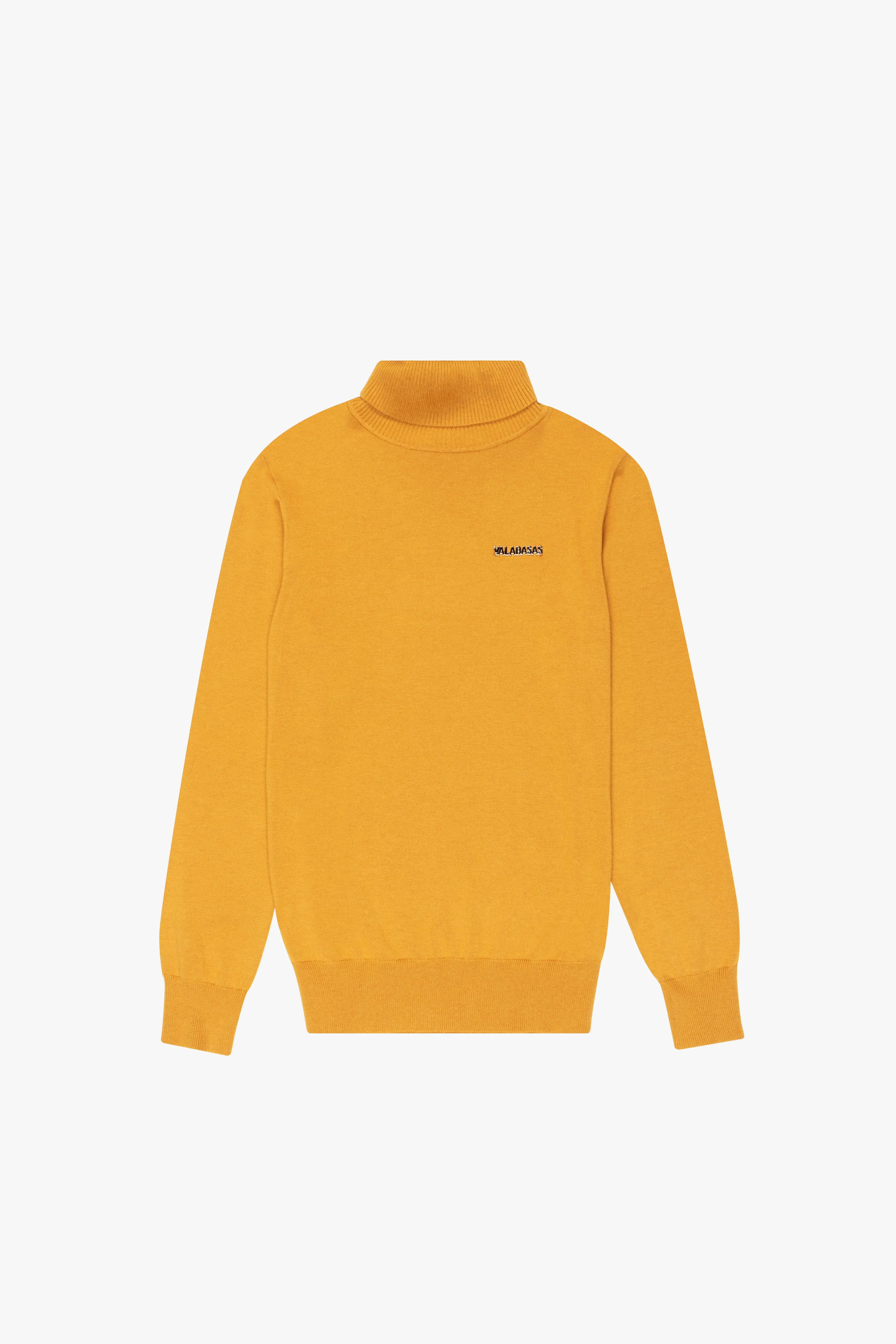 "PRESTANZA" PUMPKIN YELLOW TURTLE NECK