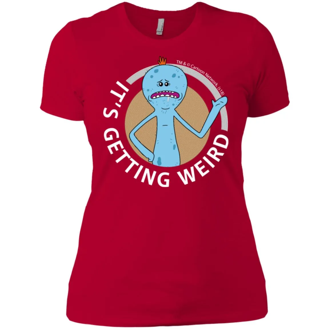 Rick And Morty Mr Meeseeks It's Getting Weird Mug Women T-Shirt