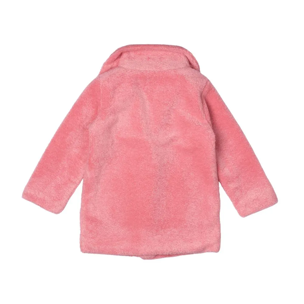 Rock Your Baby - Pink Faux Sherpa Jacket