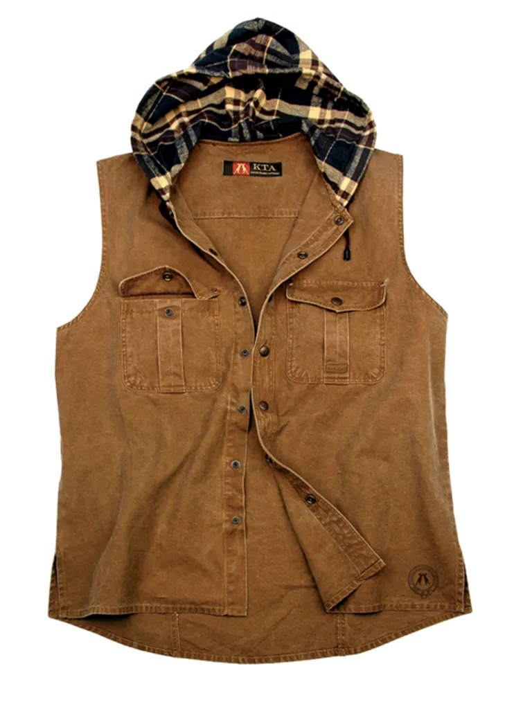 Roston Hooded Sleeveless Shirt