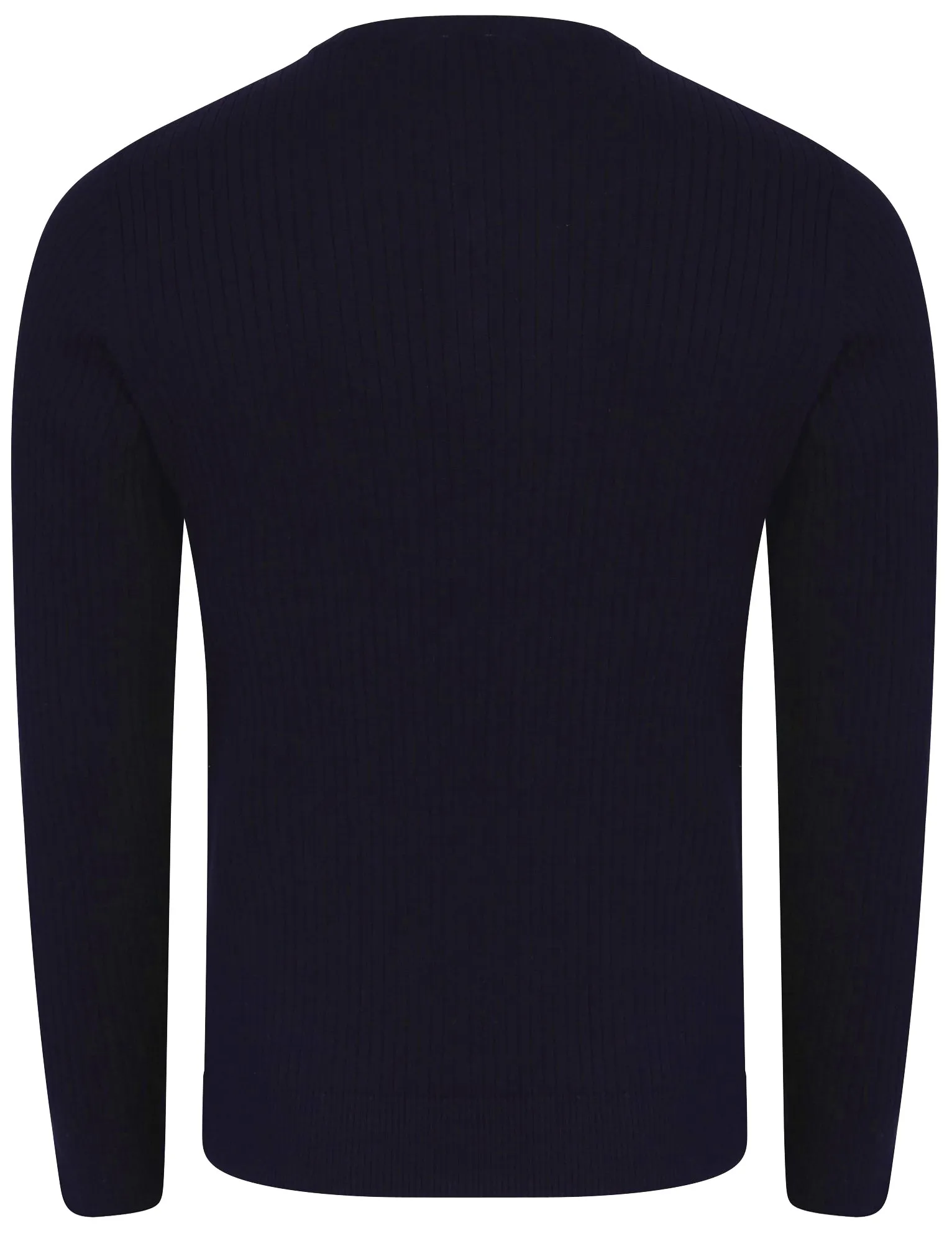 Rushmore Henley Ribbed Jumper in Dark Navy - Tokyo Laundry