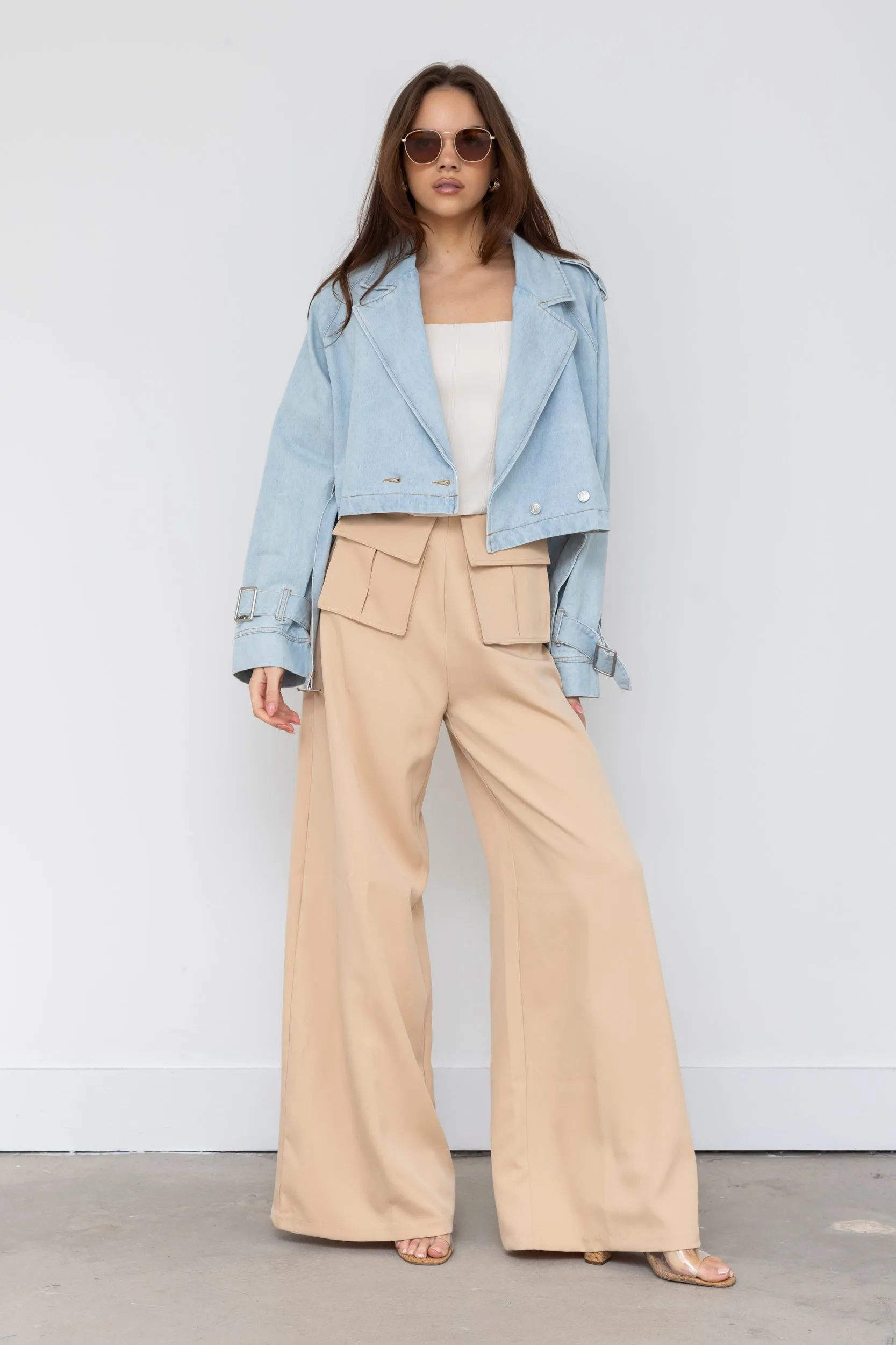 SALE - Bronte Wide Leg Dress Pants