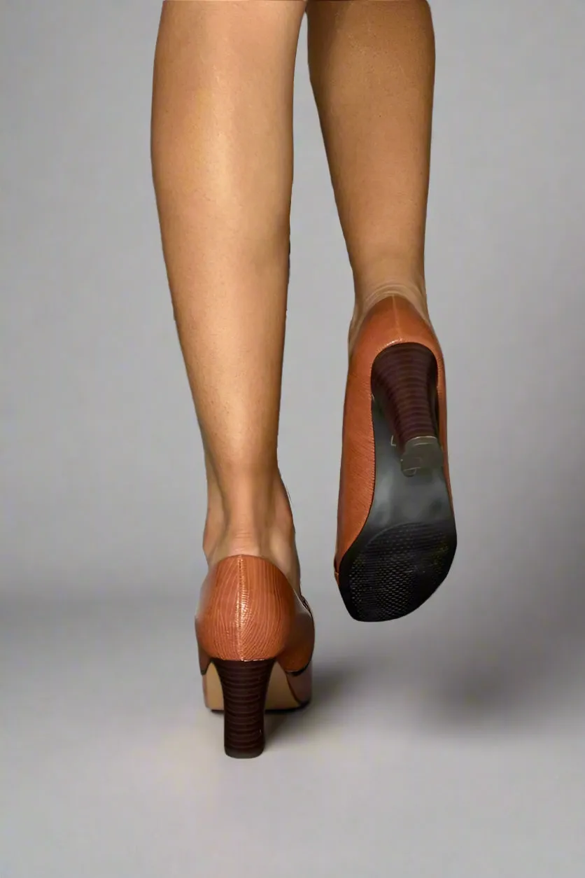 Serene Pump Shoes Cognac