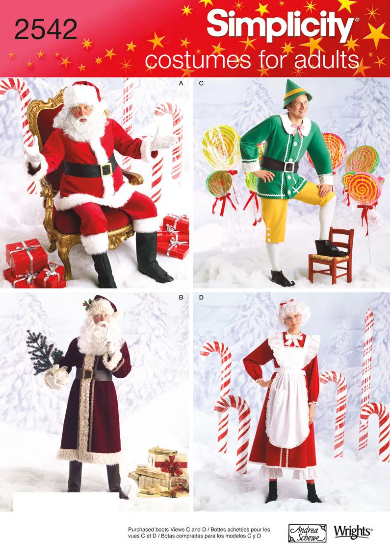 Simplicity 2542 Father Christmas Costumes Pattern | by Andrea Schewe