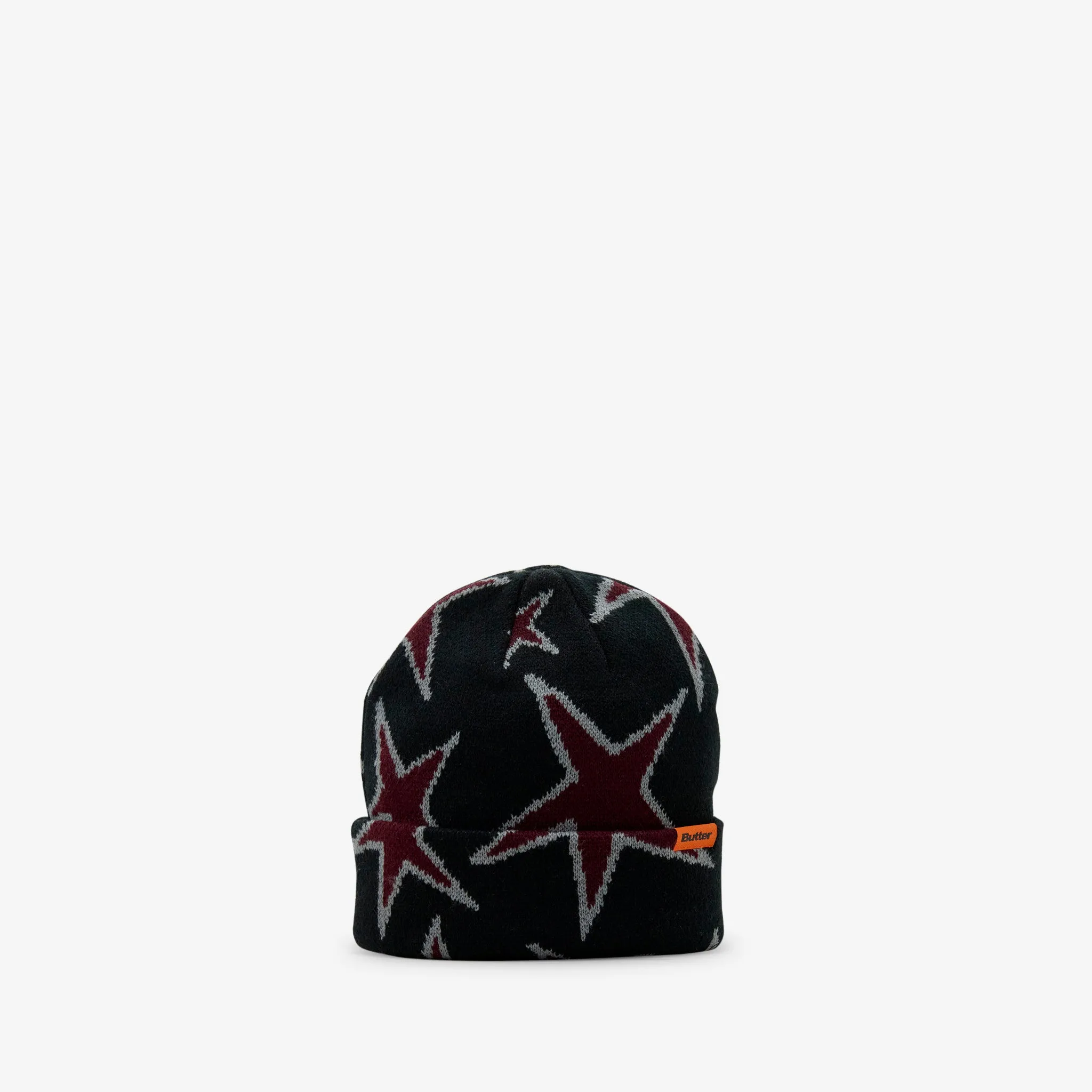 Stars Cuff Beanie Black