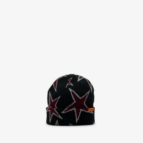 Stars Cuff Beanie Black