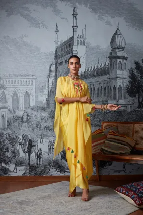 Sunshine yellow cape set