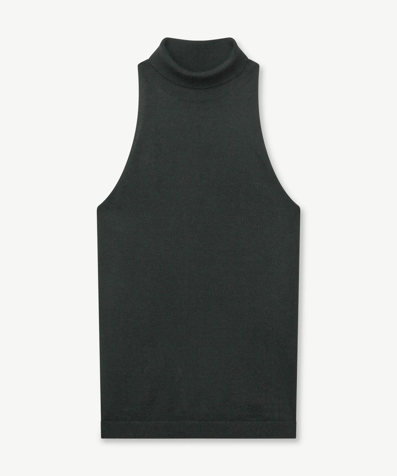 Super Fine Cashmere Sleeveless Turtleneck