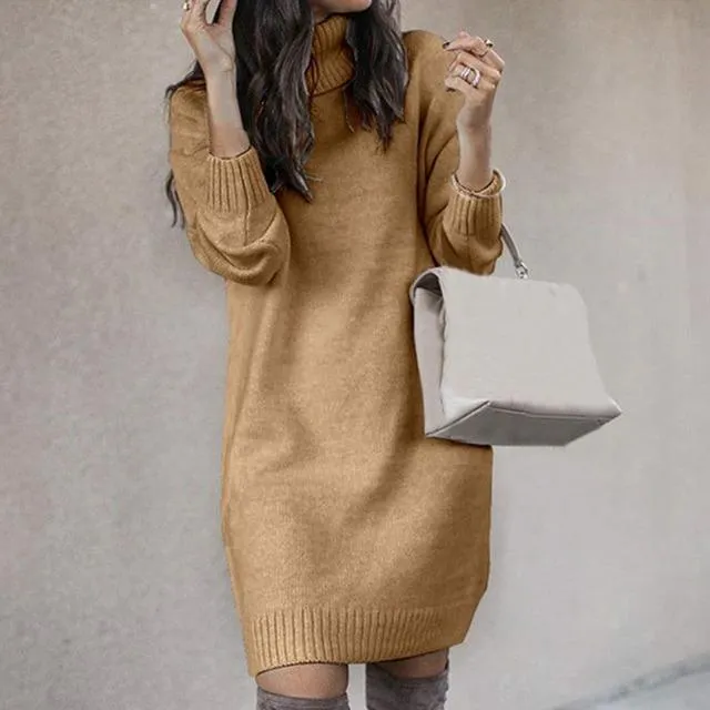 TastyHottie - Elegant Solid Color Knitted Dress