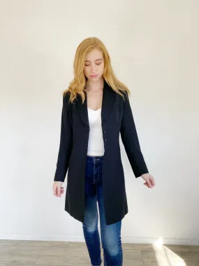 The MANUEL Wool Pea Coat Black Suit Jacket 6