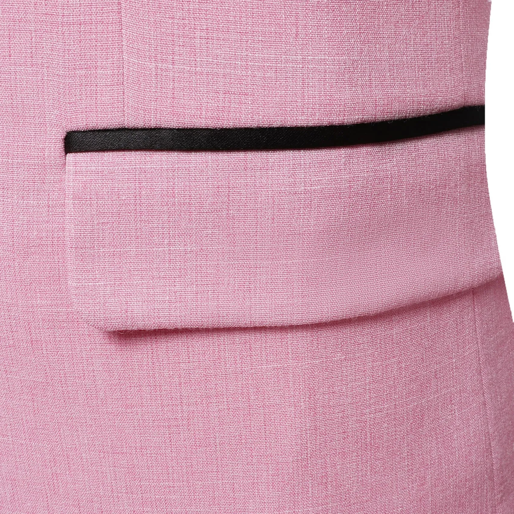 Ties2you Mens Suit Rose Pink Solid Button Down Notched Collar Dress Suit Top
