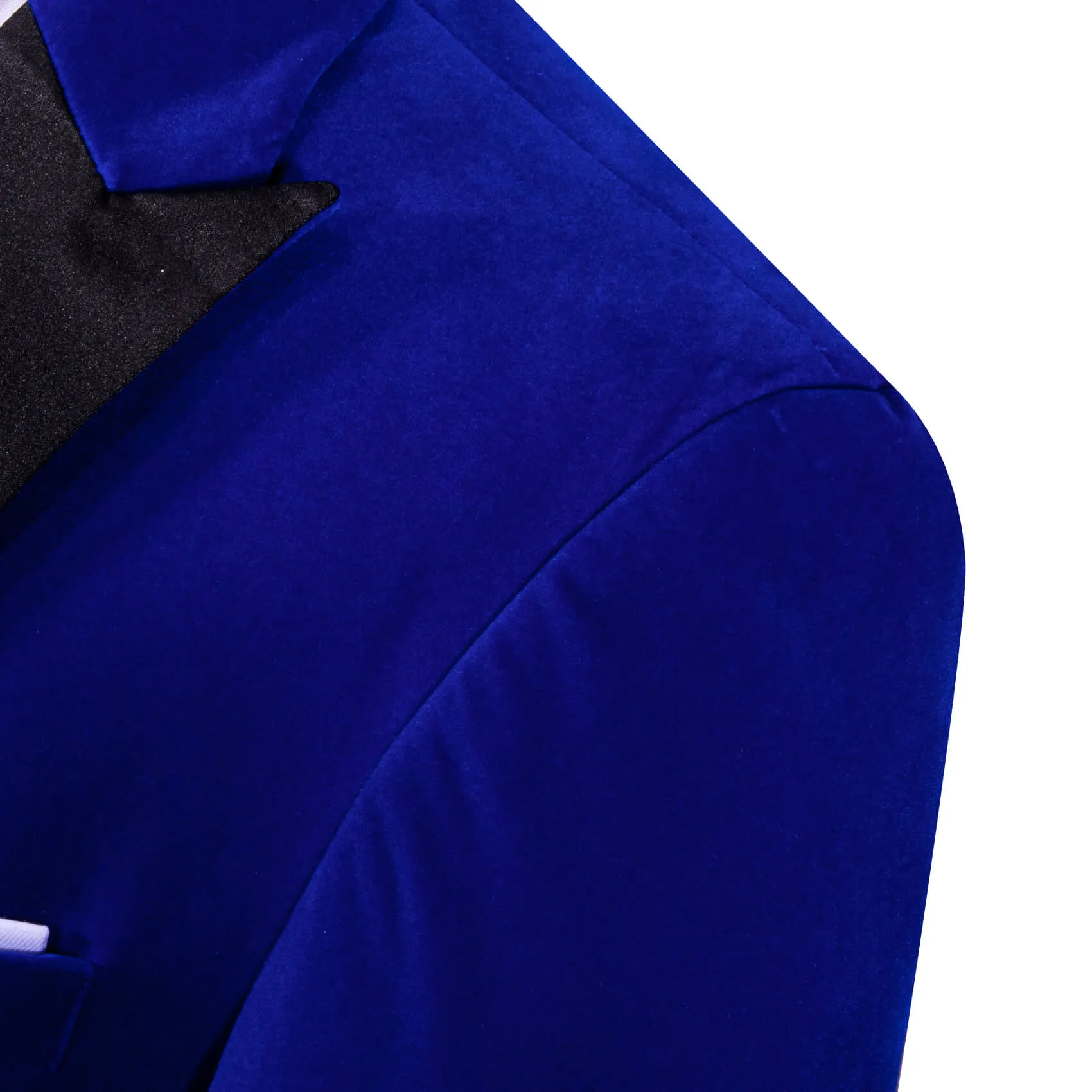 Ties2you Peak Collar Suit Navy Blue Solid Silk Men's Slim Suit