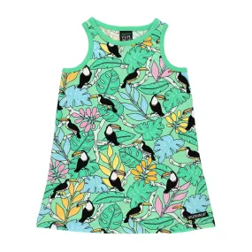 Toucan Racerback Dress - Cactus