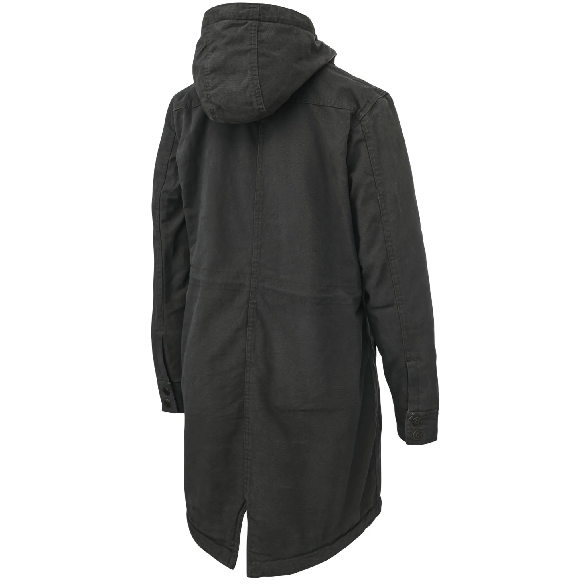 Tough Duck Woman's Winter Work Jacket WJ20 Sanded Duck Sherpa Lined Insulated Attached Hood with Drawstring Sizes XS-2XL
